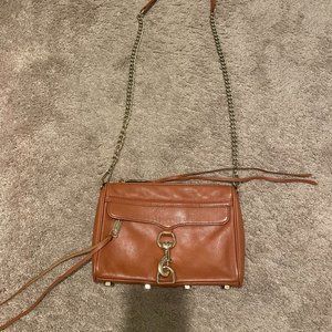 Brown Rebecca Minkoff Chain-Link Crossbody Purse, Mini M.A.C. Style